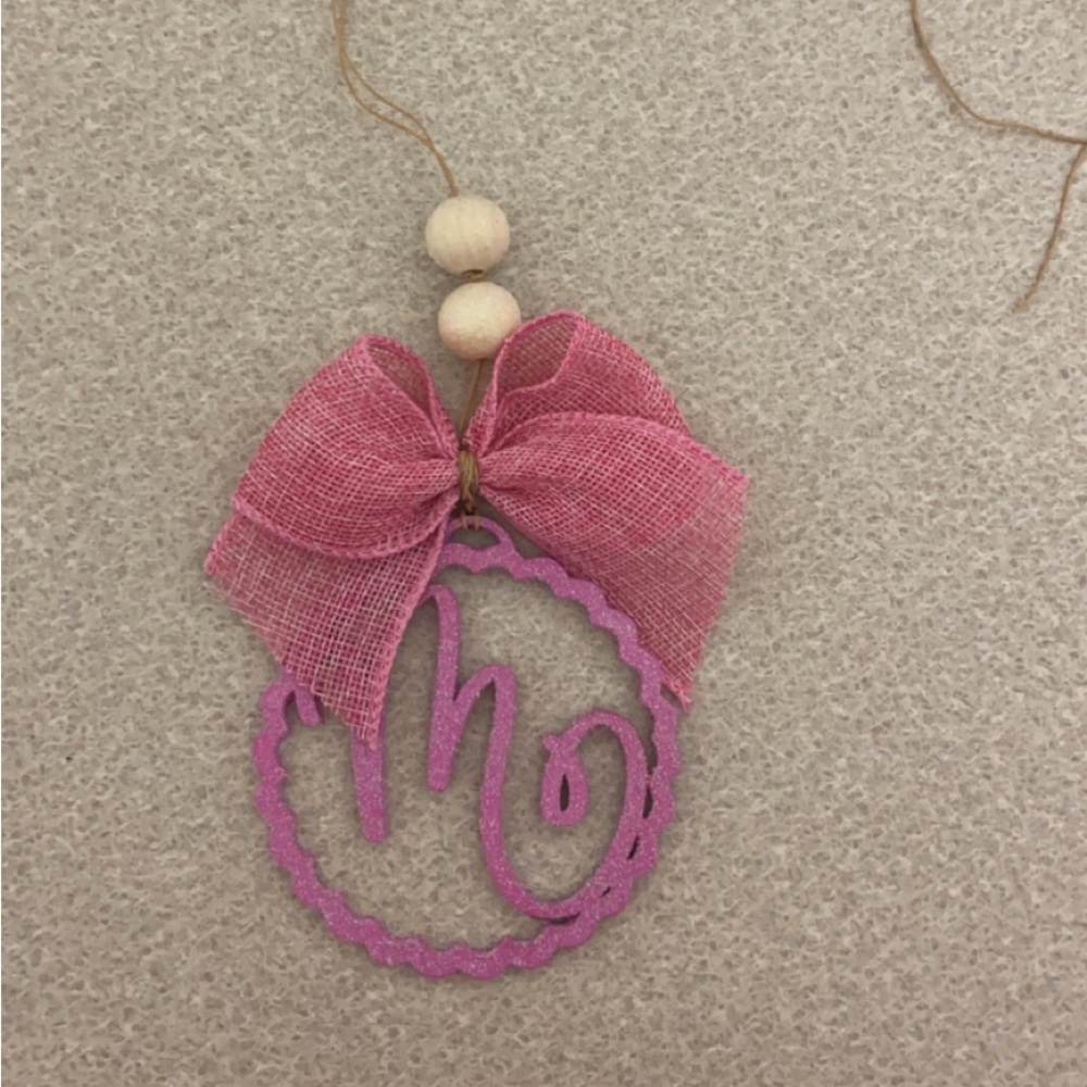 Wooded M hanger!
